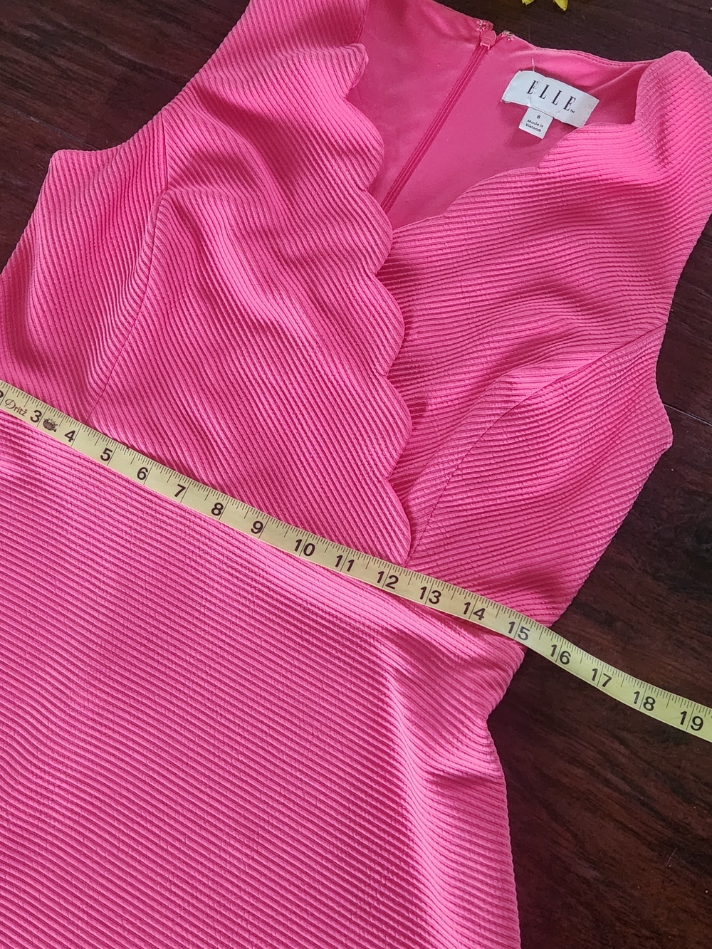 Elle Hot Pink Ribbed Dress 💖 - Picture 6 of 8